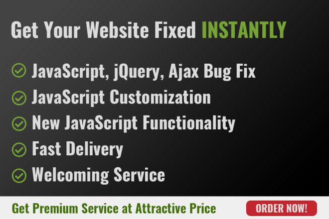 I will code or fix javascript, jquery