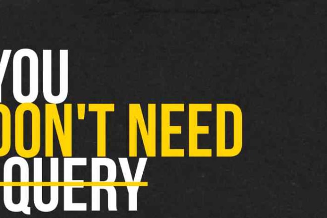 I will convert jquery to vanilla javascript