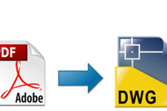 I will convert PDF in dwg