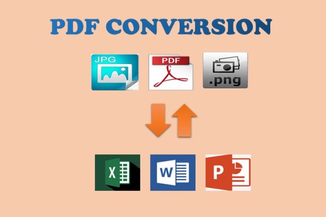 I will convert PDF to word excel powerpoint jpg png and vice versa