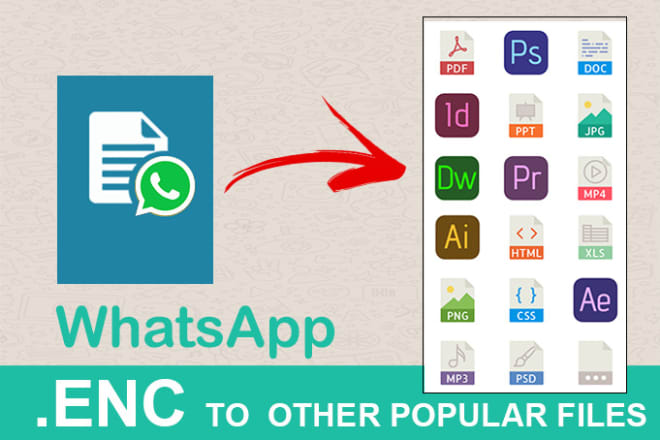 I will convert whatsapp enc format into any other format