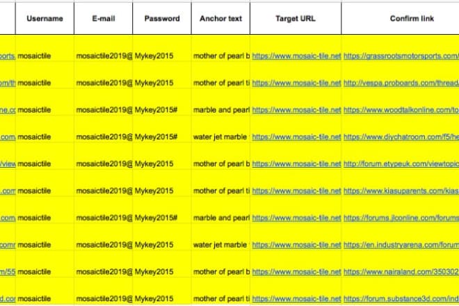 I will create 25 blog commenting link for you