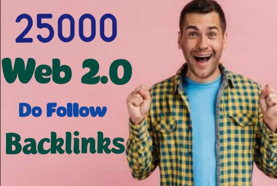 I will create 2500 web 2 0 backlinks