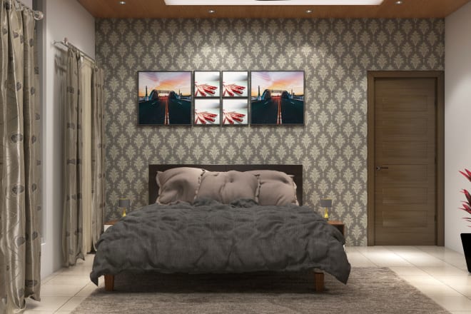 I will create 3d interior design with realistic rendering