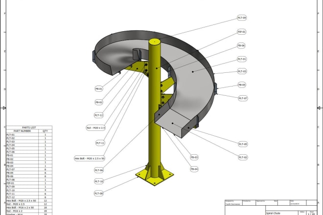 I will create 3d model and shop drawing for mechanical projects