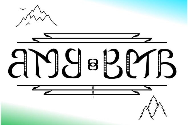 I will create a custom ambigram for you