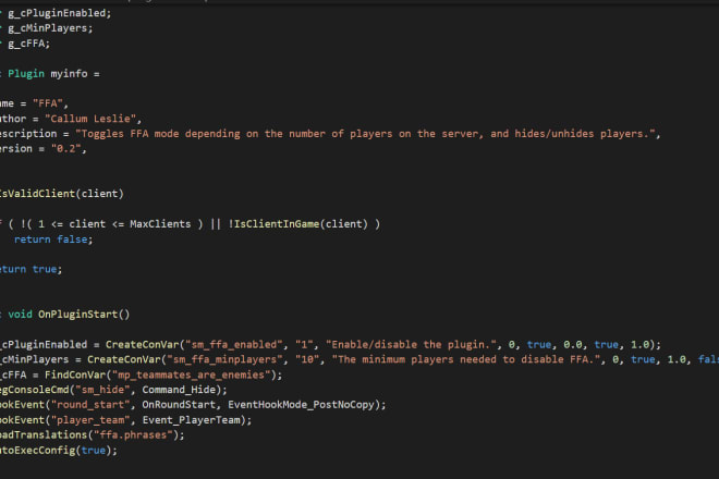 I will create a custom csgo sourcemod plugin