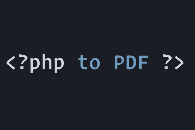 I will create a dynamic PDF file using PHP library