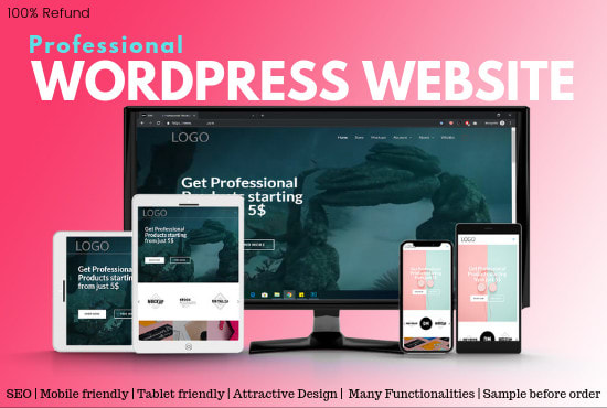 I will create a full wordpress website with SEO