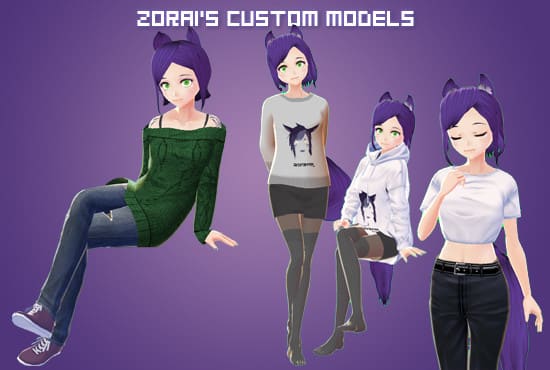 I will create a fully rigged avatar for your vtubing needs