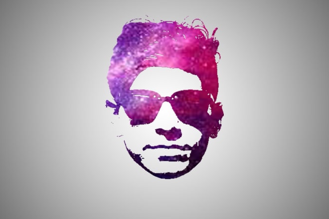 I will create a galaxy face logo