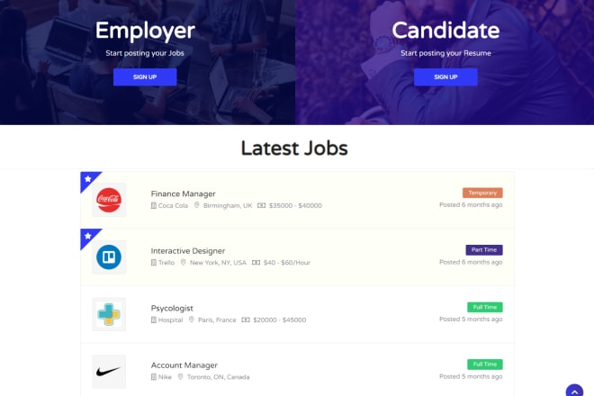 I will create a job board, recruitment or agency website for you