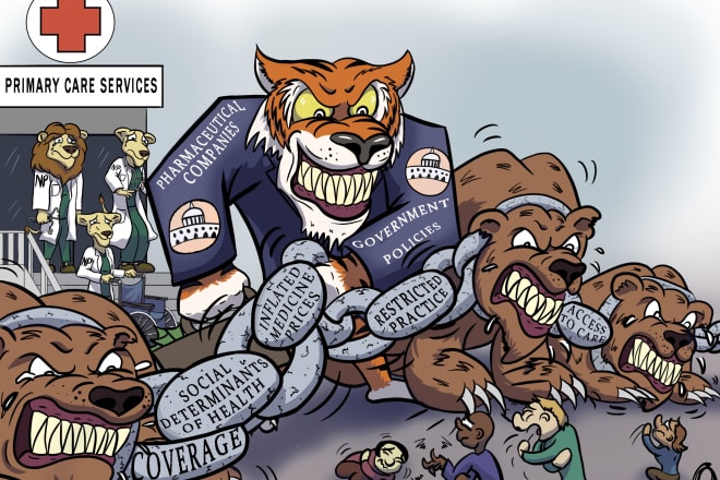 I will create a political cartoon for you