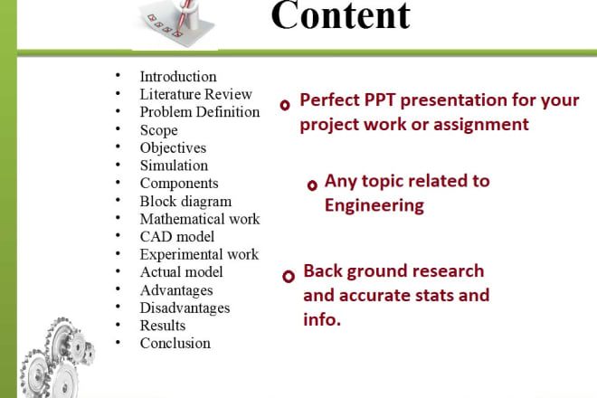 I will create a powerpoint presentation for technical topics