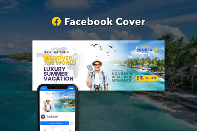 I will create a professional facebook cover photo banner design