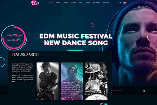 I will create a professional music and dj website on wordpress