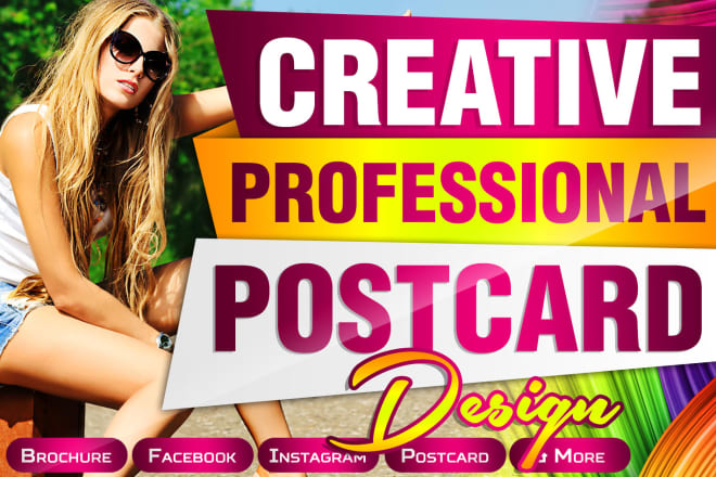 I will create a promotional eddm postcard, poster, flyer design