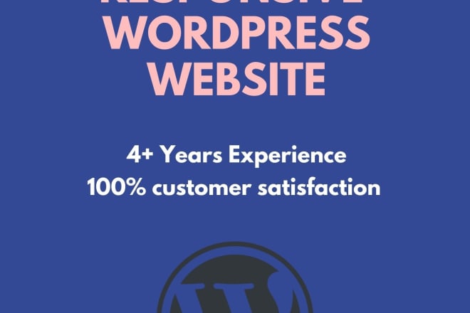 I will create a responsive,mobile and modern wordpress website