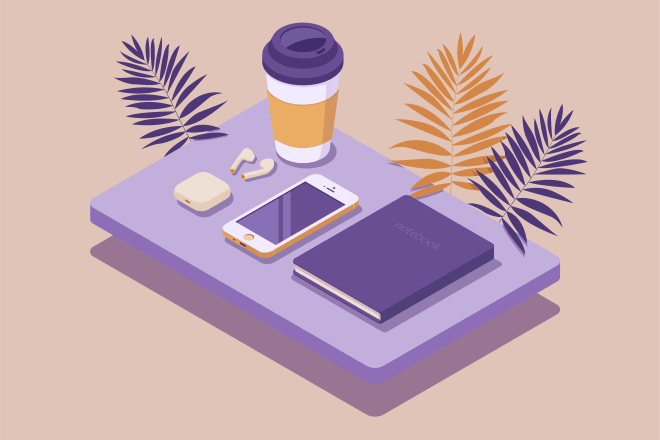 I will create a simple flat or isometric illustration