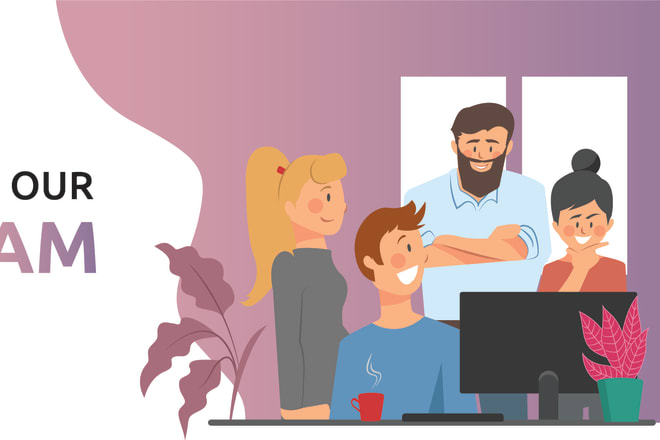 I will create a vector illustration for your app or website