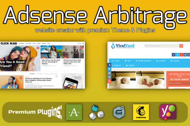 I will create adsense arbitrage website