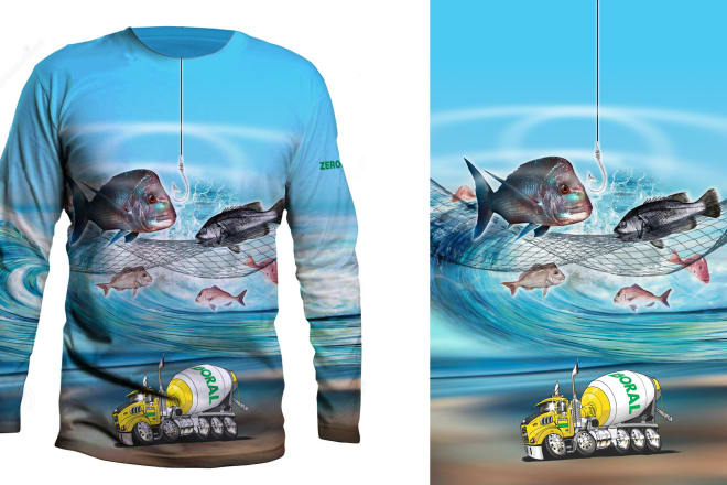 I will create all over sublimation t shirt, hoodie, esports jersey design
