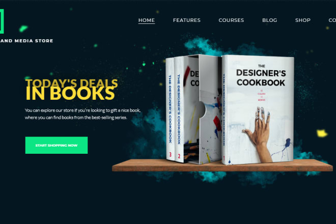 I will create an amazing book author website, ebook website