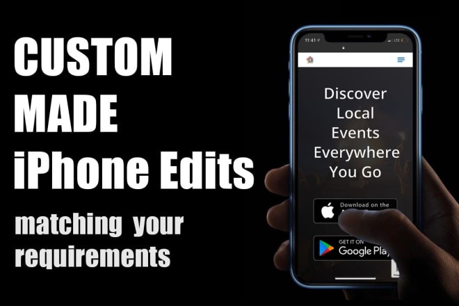 I will create any sort of iphone edit in photoshop like mockups screenshots etc