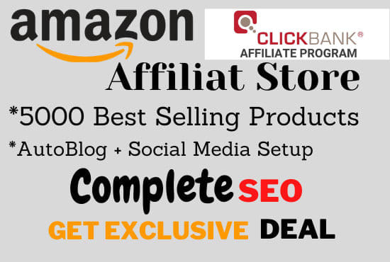 I will create autopilot amazon affiliate store for passive income