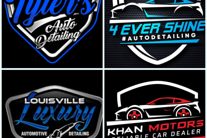 I will create awesome car wash auto detailing logo