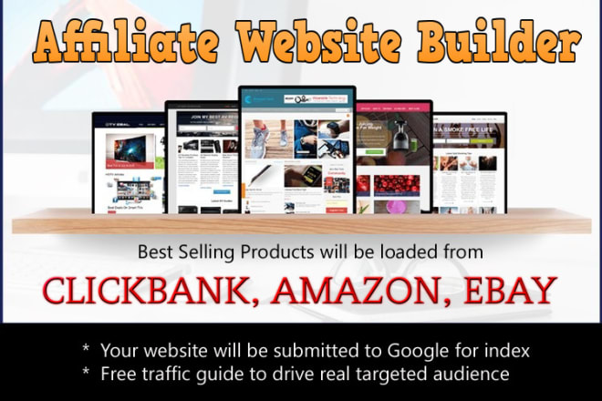 I will create clickbank, amazon or ebay affiliate website to earn money online