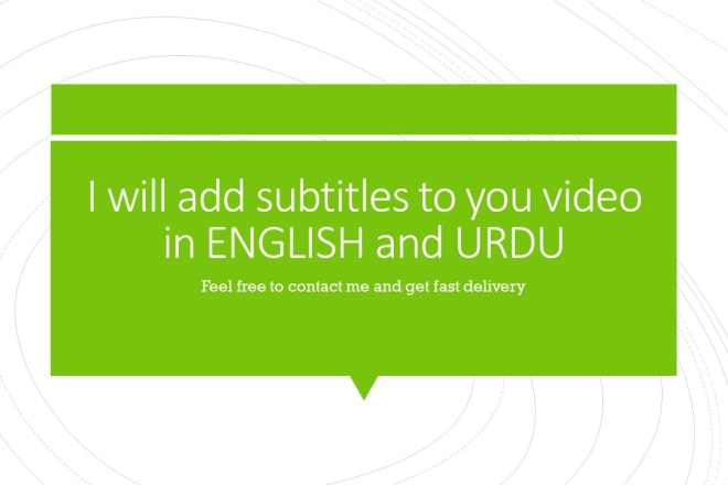 I will create closed captioning, subtitles, srt for your video