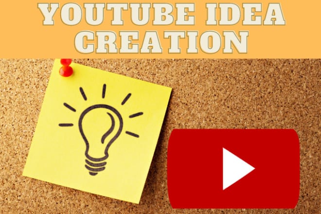 I will create content ideas for your youtube channel or website