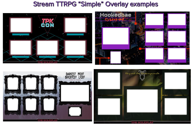 I will create custom streaming ttrpg overlays