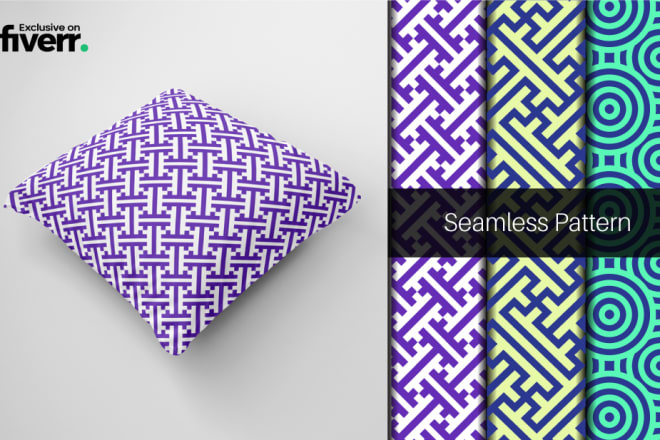 I will create custom, trendy seamless print repeat pattern design