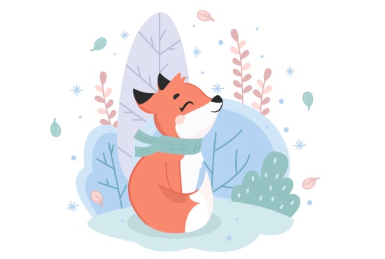 I will create cute vector illustration