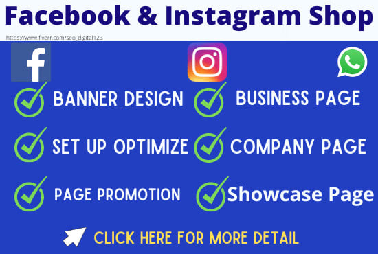 I will create facebook business page for you to set up online shop