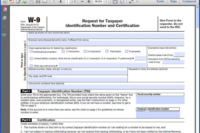 I will create fillable pdf form