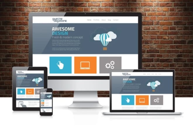 I will create full web design and build responsive website