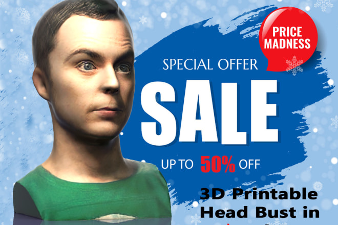I will create head bust with awesome details for 3d printing in zbrush
