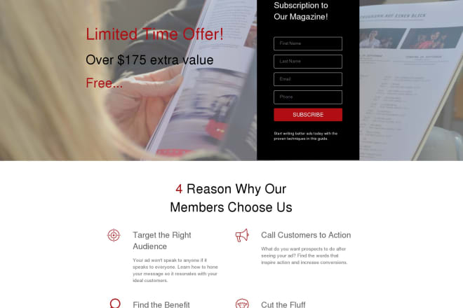 I will create infusionsoft landing page or webform
