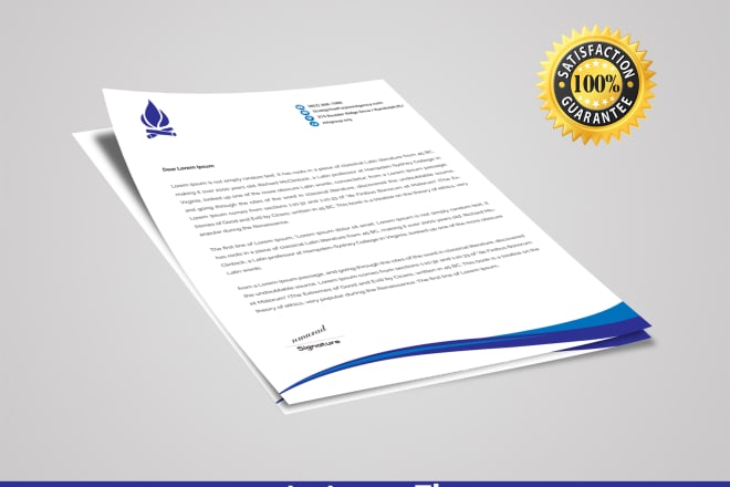 I will create letterhead design in ms word