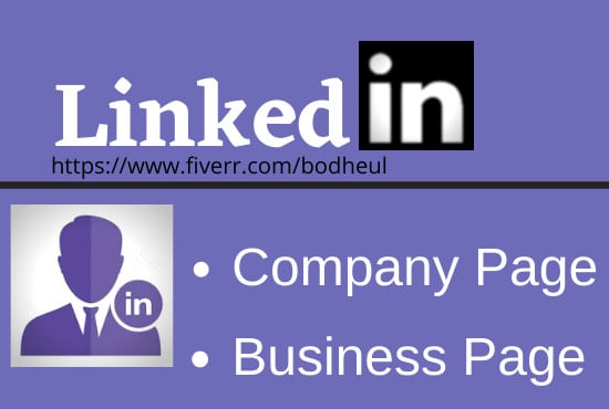 I will create linkedin profile, company business page for online marketing