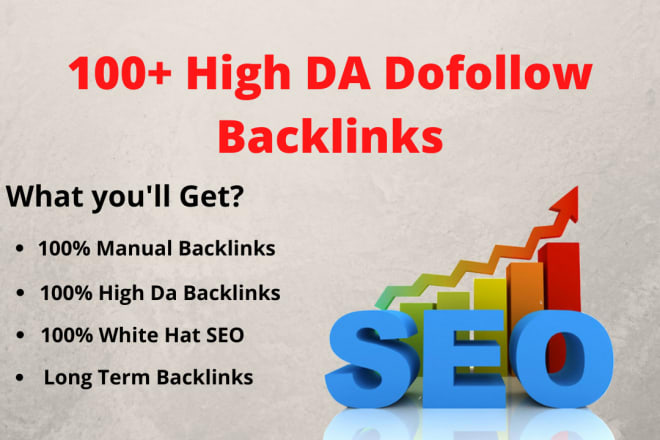 I will create manual high da dofollow backlinks