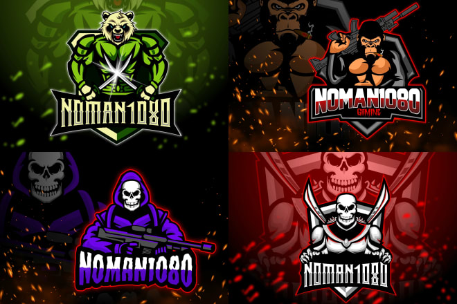 I will create mascot esports,twitch,animal,sports, gaming logo