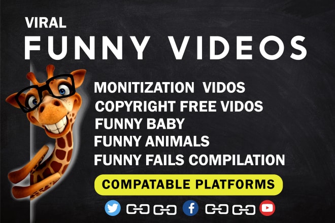 I will create monetize viral funny video for youtube and facebook page