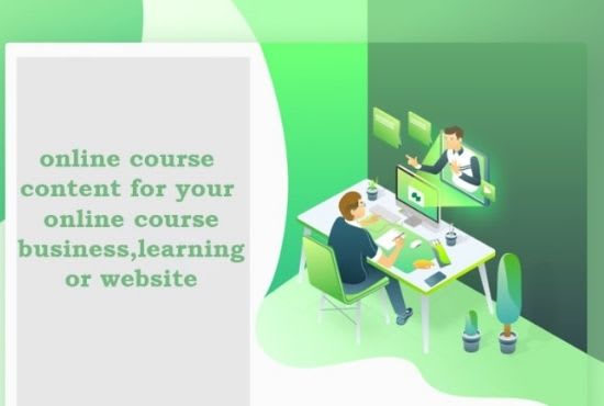 I will create online course content, course development and do course creation website