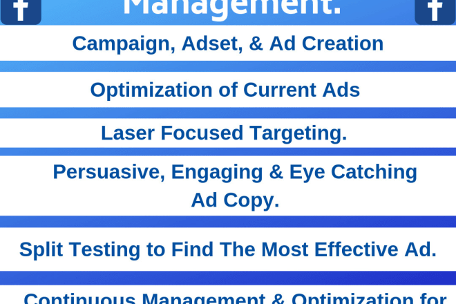 I will create, optimize, and manage laser targeted fb ad campaigns for you