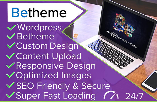 I will create or customize your wordpress website with betheme