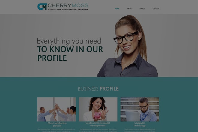 I will create professional business profile website